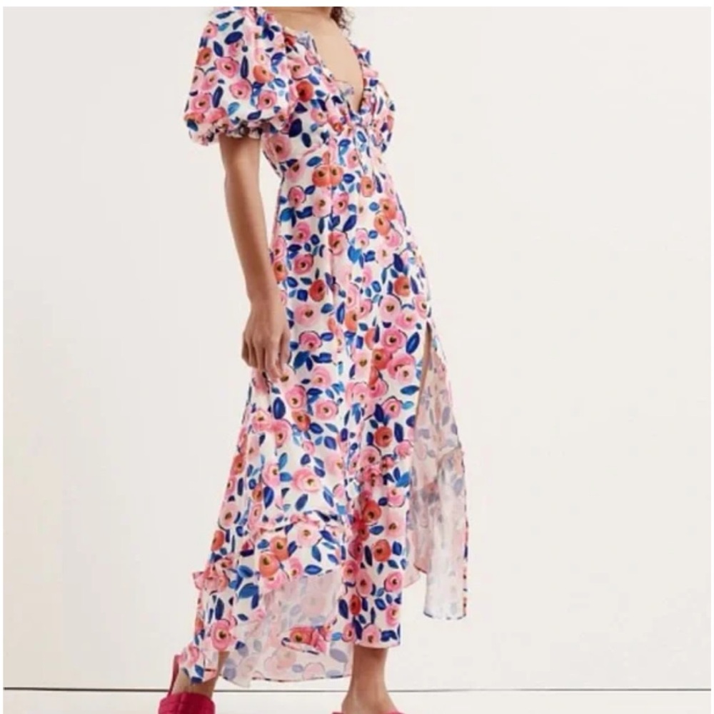 For Love and Lemons Floral Ruffle Dress